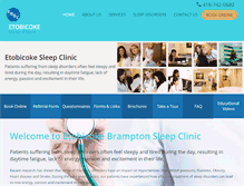 Tablet Screenshot of ebsleepclinic.com